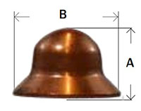 Copper Bonnet 45deg Flare Diagram